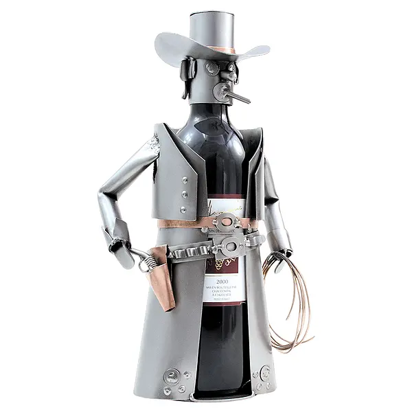 Wild,the günstig Kaufen-Weinflaschenhalter mit Motiv - Cowboy -. Weinflaschenhalter mit Motiv - Cowboy - <![CDATA[Weinständer Wild West  Ein exklusiver und sehr dekorativer Weinhalter ist ein gutes Geschenk für Weinkenner. Er sorgt für die richtige Präsentation und Aufb