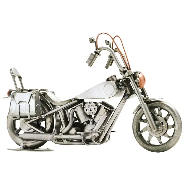 Motorrad mit günstig Kaufen-Metallfahrzeug Motorrad mit Satteltasche. Metallfahrzeug Motorrad mit Satteltasche <![CDATA[Motorrad - Modellfahrzeug  Das ist ein besonderes Geschenk für Motorradfahrer: ein Modell eines Shoppers aus Metall. Es ist eine tolle Deko für Regal, Schra