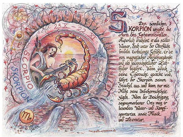 24 W günstig Kaufen-Sternbild Skorpion auf Antikpapier im A4-Format. Sternbild Skorpion auf Antikpapier im A4-Format <![CDATA[Ein eindrucksvolles und zeitloses Kunstwerk mit dem Sternzeichen Skorpion (24. Oktober - 22. November). Der dazu passende Spruch gibt dem Bild eine b