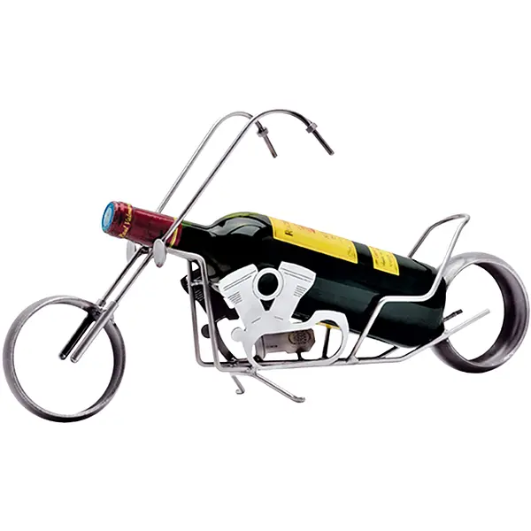 Serie  günstig Kaufen-Weinflaschenhalter Motorrad. Weinflaschenhalter Motorrad <![CDATA[Aus der Schraubenmännchen-Serie von Hinz und Kunst  Der Weinflaschenhalter ist mehr als eine Design-Weinverpackung. Wenn Sie im Weinhandel, Weinshop oder beim Weinversand Wein als Ges