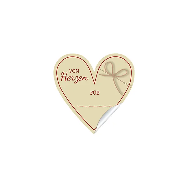 Mit Herz günstig Kaufen-Sticker "von Herzen" - 12 Stück auf einem A4 Bogen Design Heart. Sticker "von Herzen" - 12 Stück auf einem A4 Bogen Design Heart <![CDATA[12 Sticker "von Herzen für ..." Die Sticker können mit einem wasserfesten Stift