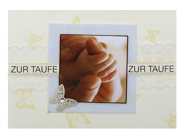 Grußkarte für Glückwünsche zur Taufe - Online Geschenkeshop mit