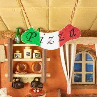 3D-Wandbild Pizzeria