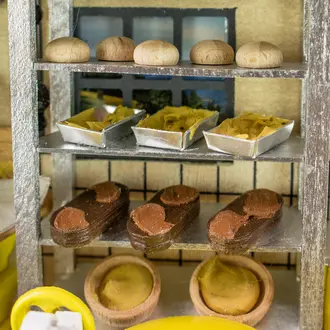 3D-Holzbild Bäckerei