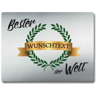 Blechschild zur Auszeichnung