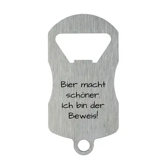 Flaschenöffner mit Spruch