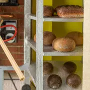 Holzbild Bäckerei - in 3D-Optik