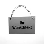 Schild mit Widmung für Schraubenmännchen